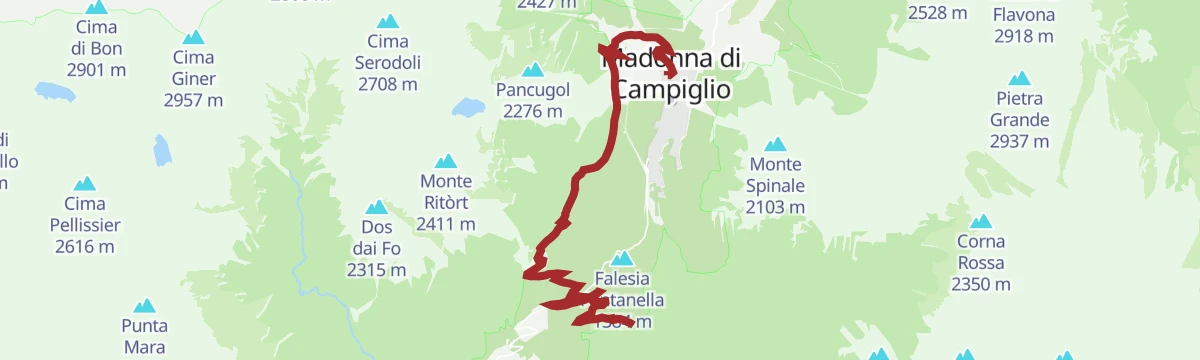 Route map: Malga Ritort Tour n°964
